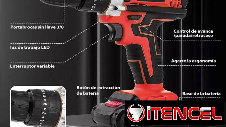 Kit de herramientas portatil. Taladro, pulidora, chipijama y cierra