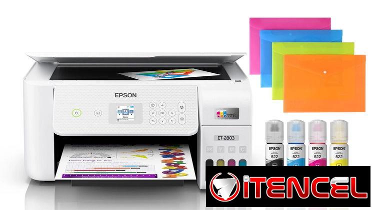 GANGA!!_EPSON ECOTANK PRINTER ET-2803 MULTIFUNCIONAL|SISTEMA DE TINTA CONTINUA|WIFI|SELLADA!!(52971024)