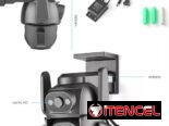 Doble camara de seguridad con alarma y sensor de movimiento