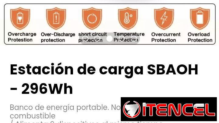 Estación de carga SBAOH – 296Wh. / Batería de Litio con BMS. Nueva en caja