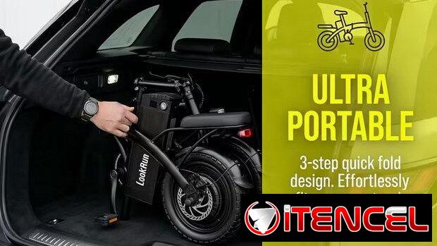 🚲 Bicicleta Eléctrica Plegable LockRun 400W – Ruedas de 14″ | videojuegoshabana.com