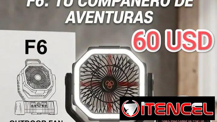 Ventilador recargable F6 ventilador recargable de mesa  Ventilador recargable de pedestal contamos con mensajería en tod