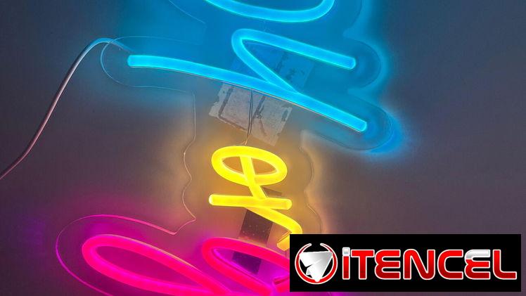 Se vende cartel de neón  boy or girl para revelación de sexo