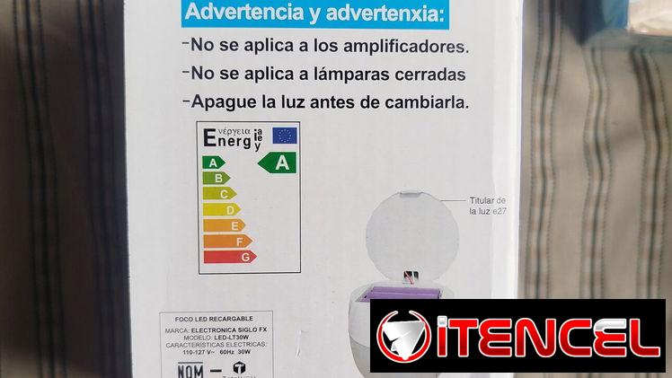 Bombillos recargable de soque 25 usd, 30 watt