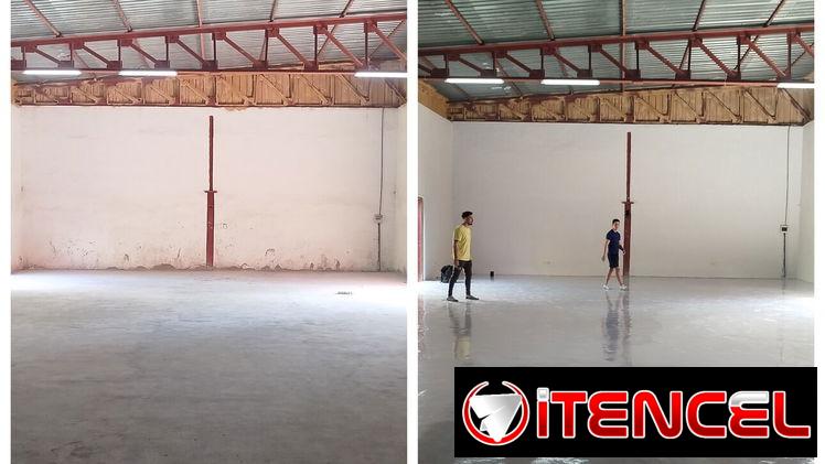 Aplicación de resina epoxica para superficies industriales y de alto transito
