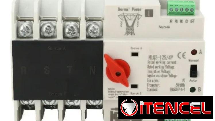 Interruptor Transfeiencia Automática 4 polos doble potencia