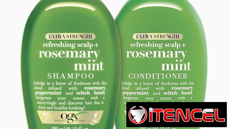 OGX Rosemary Mint champú y acondicionador sin sal para cabello graso o con caspa