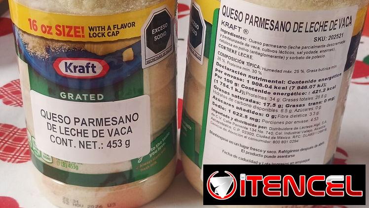 Queso Parmesano,pomo grande de 453 gramos