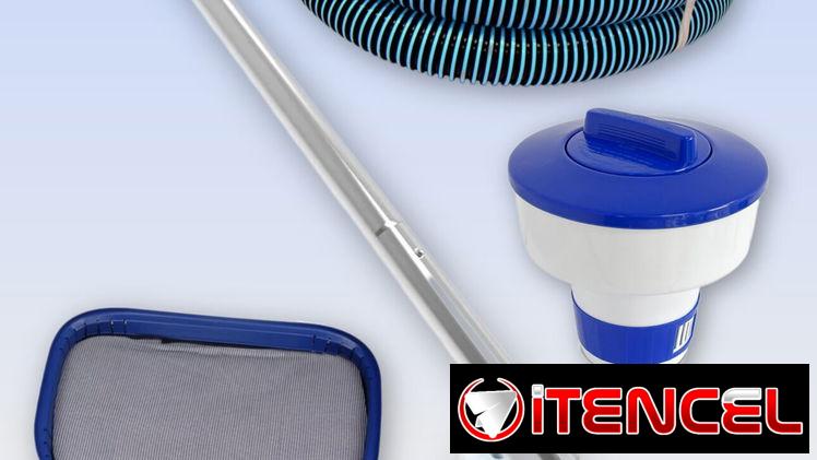 Accesorios de limpieza que ayudan a mantener tu piscina limpia y segura.