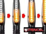Intermitentes secuenciales (juego de 4) Amarillo universal 12V