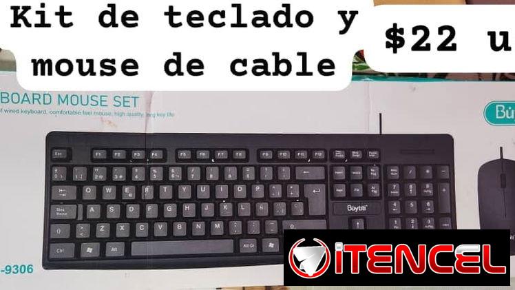 Kit de teclado y mouse de cable