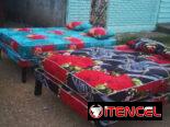 Conjunto de camas tapizadas con su colchón nuevo
