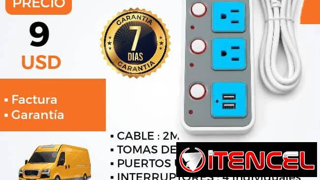 Extensión Eléctrodomestica inteligente USB Ingelec King