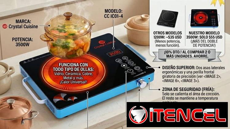 Cocina Infrarroja 3500W