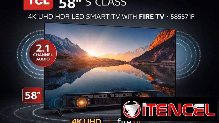 530usd televisor TCL S571F de 58 pulgadas es un televisor LCD LED UHD 4K con sistema Fire TV con garantía