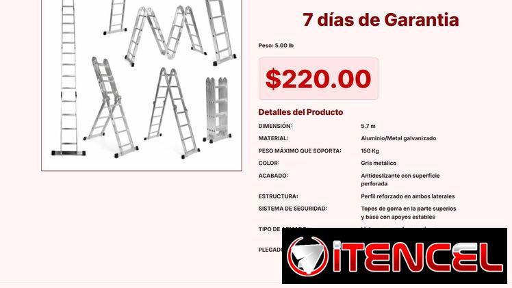 Escalera plegable fuerte y versátil disponible ya para tu negocio VPT#-0121