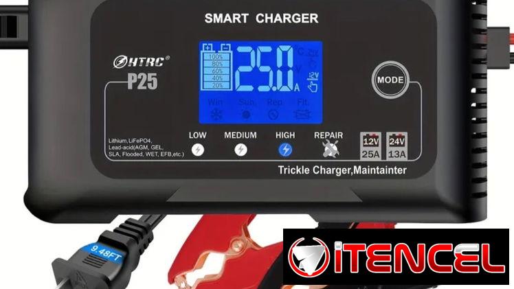 Tunder Cargador inteligente Batería Lifepo4 12V/24V – 25 Ah HTRC