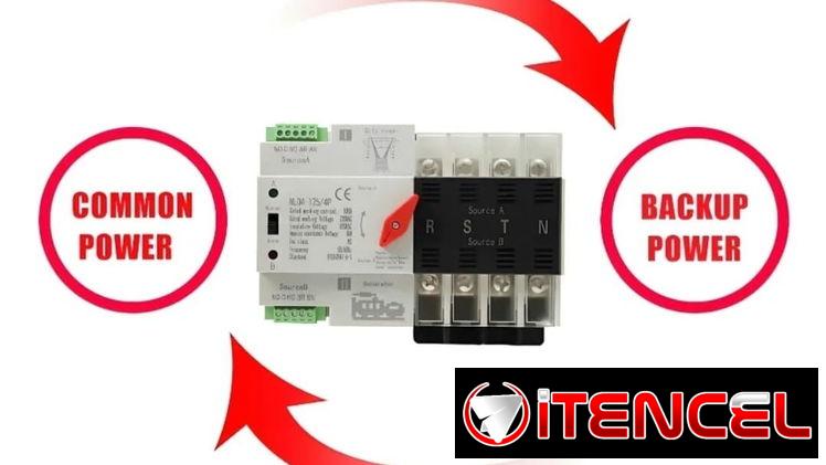 Interruptor Transfeiencia Automática 4 polos doble potencia
