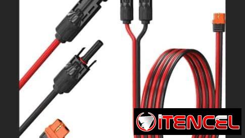 Cables originales de mc4 a xt60i de varias medidas calibre 12awg y 10awg solar