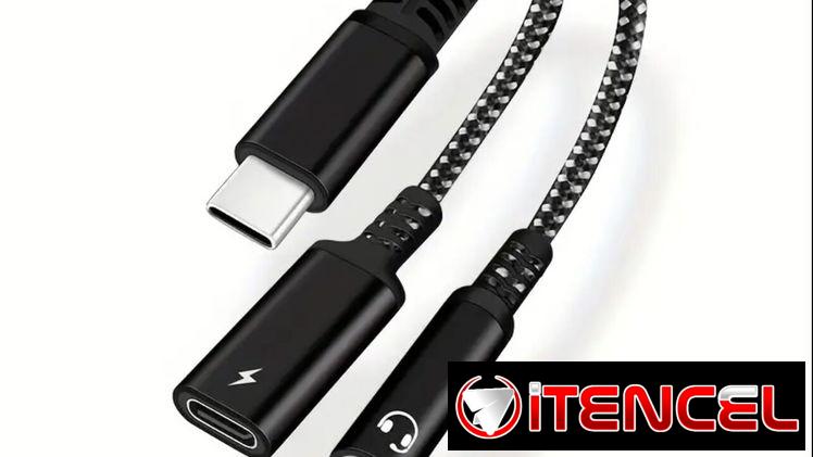 Vendo adaptador triple  (Tipo C Macho/Doble Salida Hembra (Audio 3.5 y Tipo C)