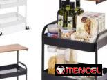 Organizador multifuncional de metal con ruedas  ✅Medidas: 80 cm altura x 30 x 43 cm ancho  🏷️ $30 usd