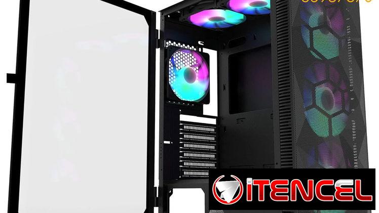 Chasis Gaming Montech X3 + 3 fanes RGB de 120mm y 3 fanes RGB de 140mm, NUEVO en caja