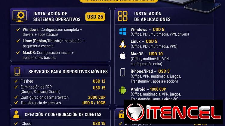 Soporte Técnico PC & Móviles – Flasheo/Apps (Kinetica)