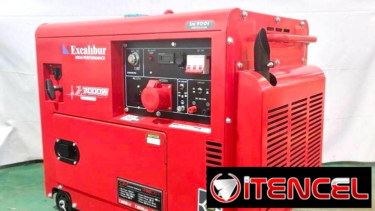 GENERADOR DE GASOLINA EXCALIBUR DE ALTA CALIDAD *S7.500CSX-1*FUNCIONAMIENTO SILENCIOSO*TRIFÁSICO 110/220 V. ATS SISTEM