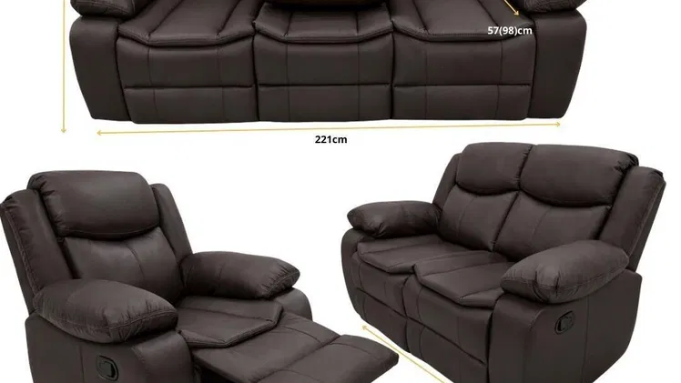 Juego de sala reclinable 3-2-1 🌺