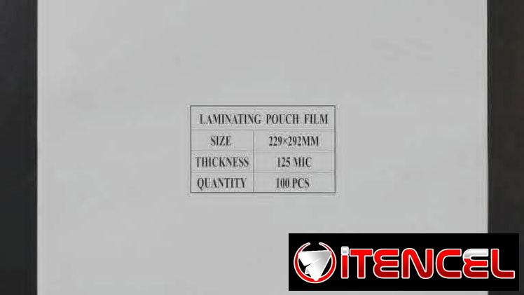 Micas para Plasticar  Tamaño Carta   125 Micrones  Pqt d 100u