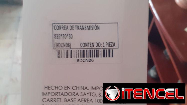 Correa de transmisión de moto scuter
