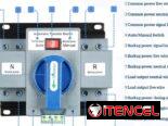 Interruptor de transferencia automática/manual de doble alimentación (ATS) AC 220 V 63 A 2P