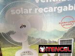 Ventilador Recargable con Panel Solar