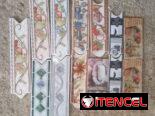 Cenefa cintillo mata junta cemento cola y blanco juegos de baño losas de baño y piso egos de baño