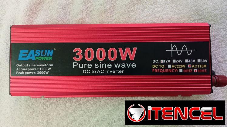 INVERSOR 12V 3000W ONDA PURA