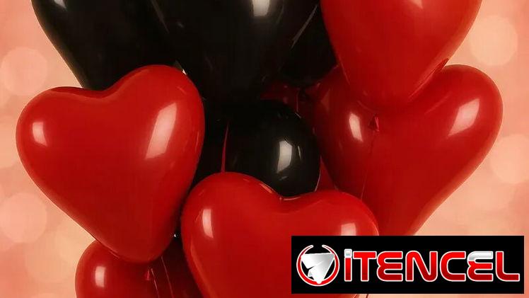 Globos en forma de corazón