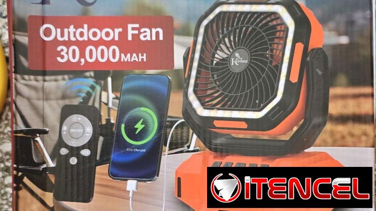 Ventilador recargable 30 mil mAh