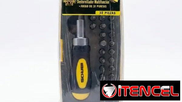 Set de destornillador multifunción + juego de 31 puntas -IBROS- Kit 32 en 1