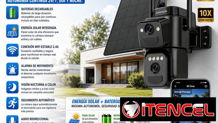 Cámara de seguridad/Wifi/ Solar/