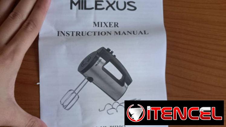 MEZCLADORA DE MANO ELÉCTRICA MILEXUS (ML-BHM62), ENTREGA DE FACTURA. VARIEDAD DE ELECTRODOMÉSTICOS, TECNOLOGÍA, ETC