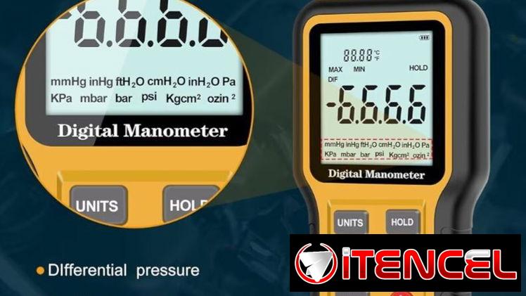 Manómetro Digital de Presión Diferencial | Pantalla LCD de fácil lectura | Con garantía | videojuegoshabana.com