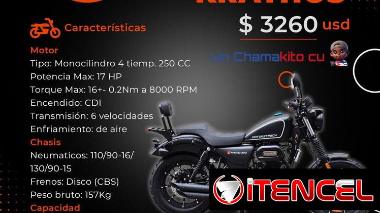 💯 LA BESTIA 💯 MOTO KRATHOS 250CC. FACTURAS Y GARANTÍA. LISTAS PARA INSCRIBIR. 54833699