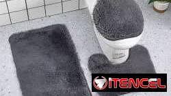 Juego de 3 alfombras para baño 16 usd