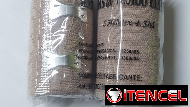 Venda elástica color piel con sus grapas, 7cm de alto y 4.5metros del largo precio 850cup