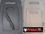 Set de 2 tablas de picar gordas con cuchillo (G2)