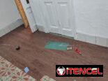 Piso adhesivo estilo madera (linóleo) 5m²