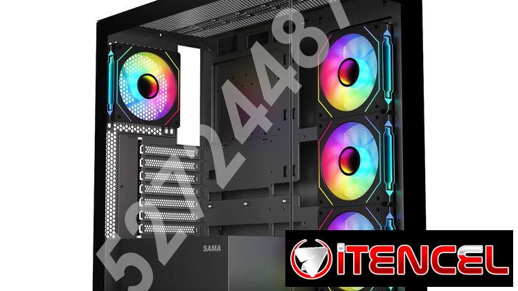 ✅✅52724487 – Chasis Gaming Semi panorámico SAMA SV-01 + 4 fanes ARGB✅✅