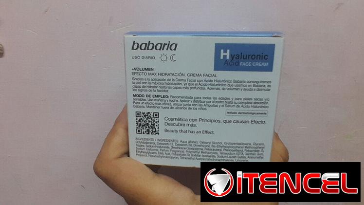 Ácido Hialurónico en Crema de marca Babaria