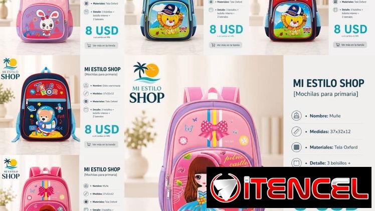 Mochilas para cuido o escuela
