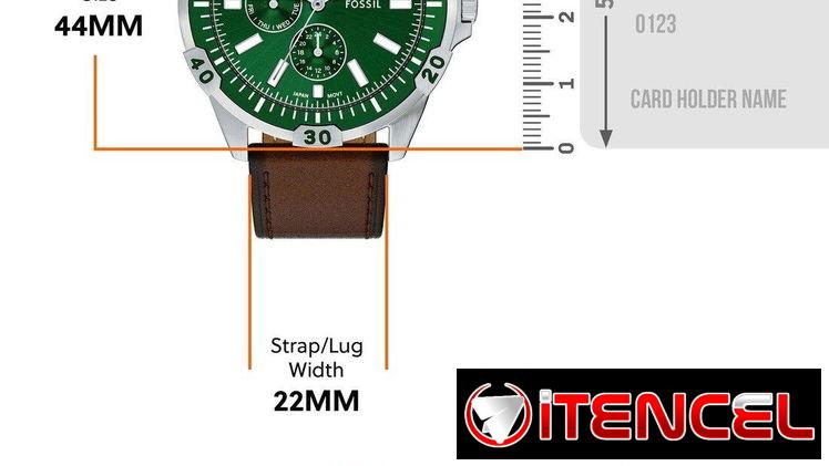 Reloj FOSSIL Garrett Mod. FS6147 CRONÓGRAFO CUARZO JAPONÉS Caja 44mm en acero inoxidable, manillas en cuero legítimo NEW